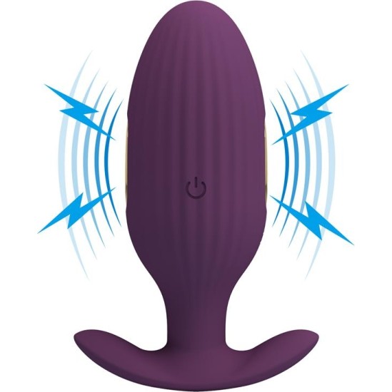 Prettylove Jefferson Anal Plug with Vibration and Electroshock with App