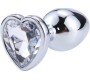 Afterdark Heart Shaped Butt Plug White Size M