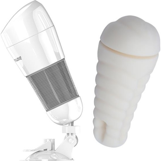 Prettylove Vibrating Masturbator Hedy White Vagina