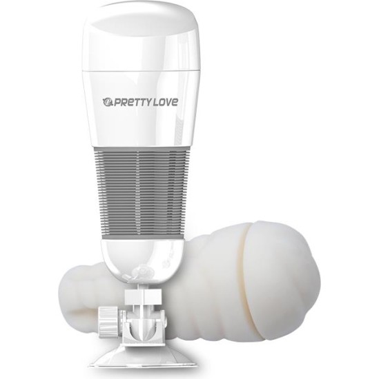 Prettylove Vibrating Masturbator Hedy White Vagina