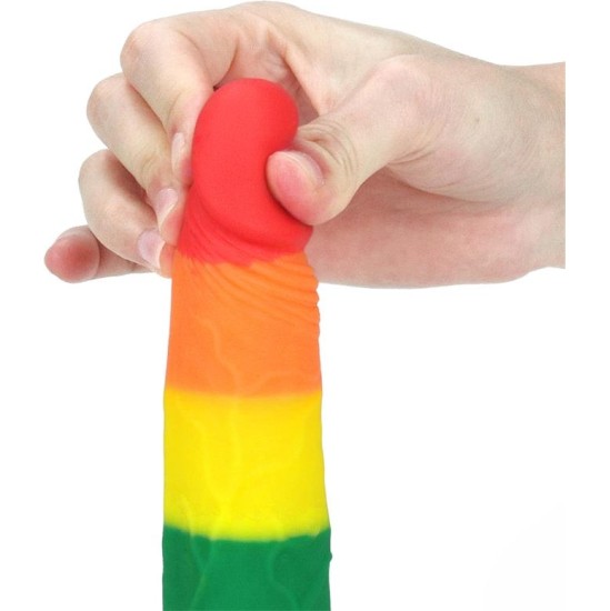 Lovetoy Dildo Prider 7 Liquid Silicone LGBT
