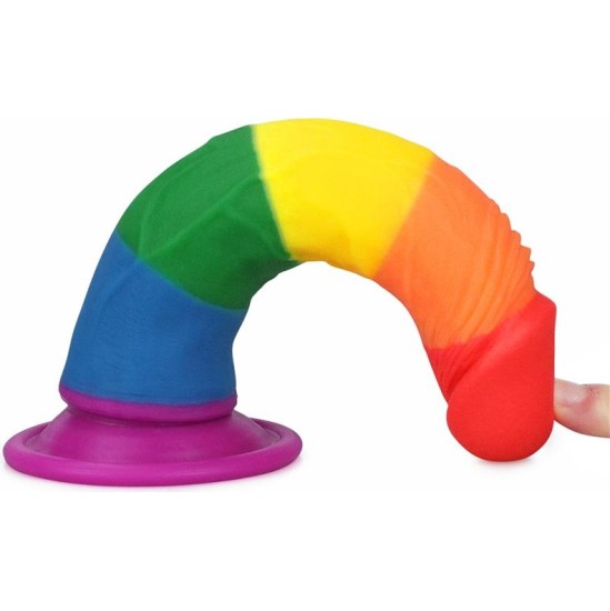 Lovetoy Dildo Prider 7 Liquid Silicone LGBT