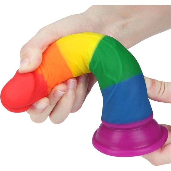Lovetoy Dildo Prider 7 Liquid Silicone LGBT
