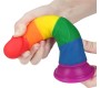 Lovetoy Dildo Prider 7 Liquid Silicone LGBT