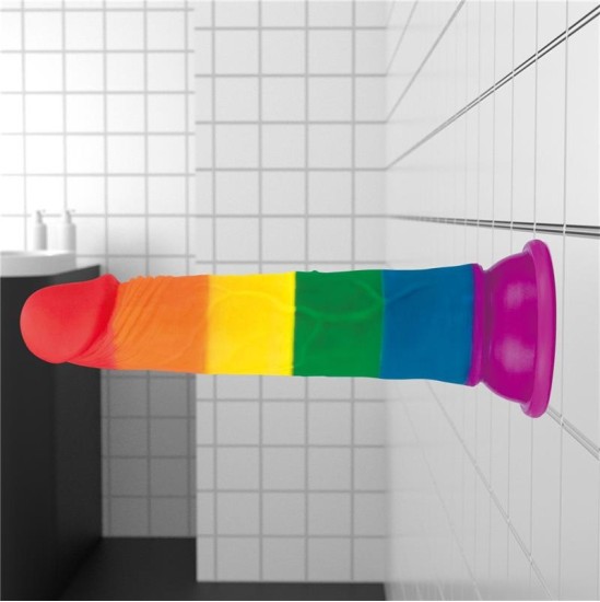Lovetoy Dildo Prider 7 Liquid Silicone LGBT