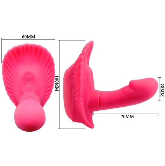 Prettylove Pretty Love Remote Control Vibe Fancy Clamshell Pink