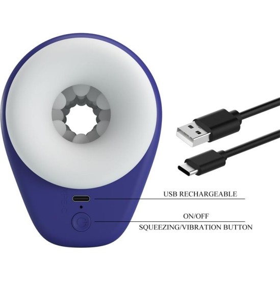 Prettylove Dj Lady Men Masturbator with Vibration