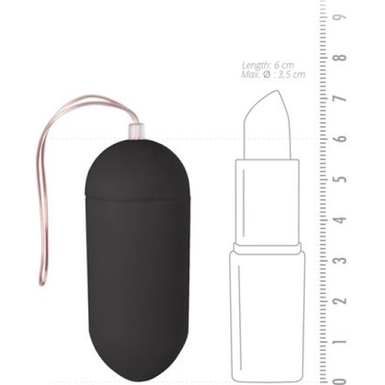 Easytoys Vibration Egg Remote Control 10 Functions Black