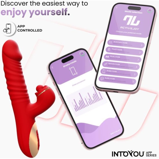 Intoyou App Series Ascen Thrusting and Waving Vibe with App Magnetic USB
