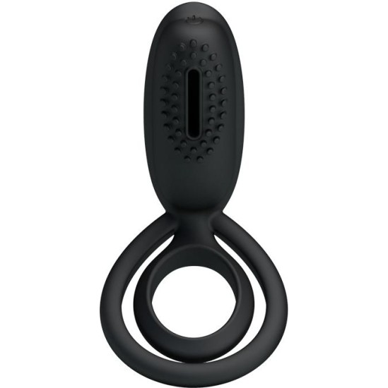 Prettylove Pretty Love Vibrating Cock Ring Esther Black