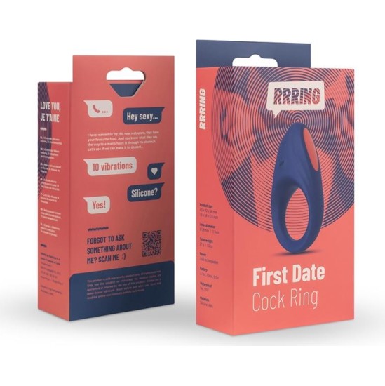 Feelztoys Rring First Penis Ring with Vibration USB Silicone