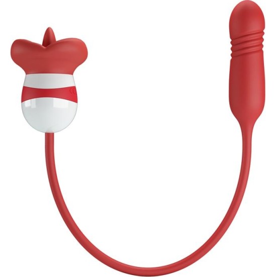 Prettylove Mouth Vibrator with Licking and Thrusting Ashlyn