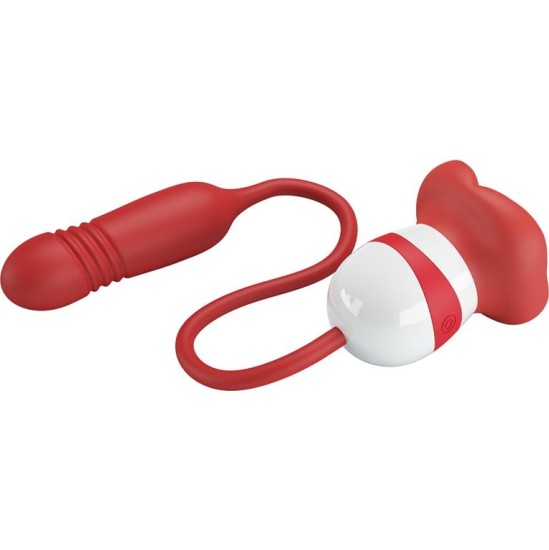 Prettylove Mouth Vibrator with Licking and Thrusting Ashlyn