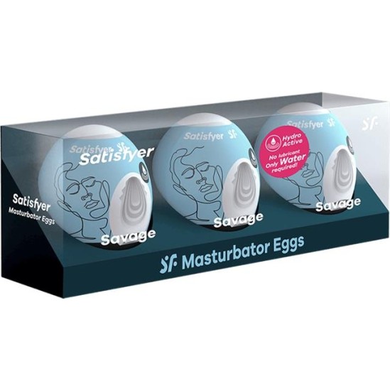 Satisfyer Set 3 Masturbator Egg Savage Model