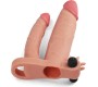 Lovetoy Vibrating Double Penis Sleeve with Vibration +1