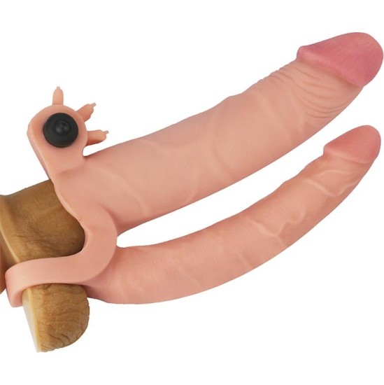 Lovetoy Vibrating Double Penis Sleeve with Vibration +1