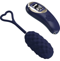 Prettylove Vivian Vibrating Egg with Digital Screen Remote Control Blue