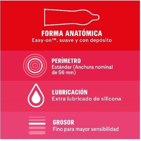 Durex Condoms Sensitivo Suave 3ud