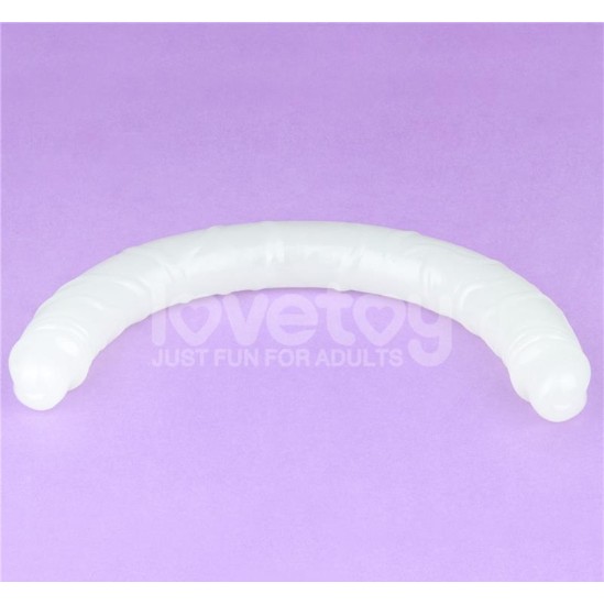 Lovetoy Double dildo Lumino Blue Light 18.5