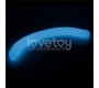Lovetoy Double dildo Lumino Blue Light 18.5