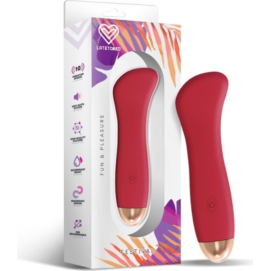 Festival Phana Stimulator 10 Speeds Rust Red