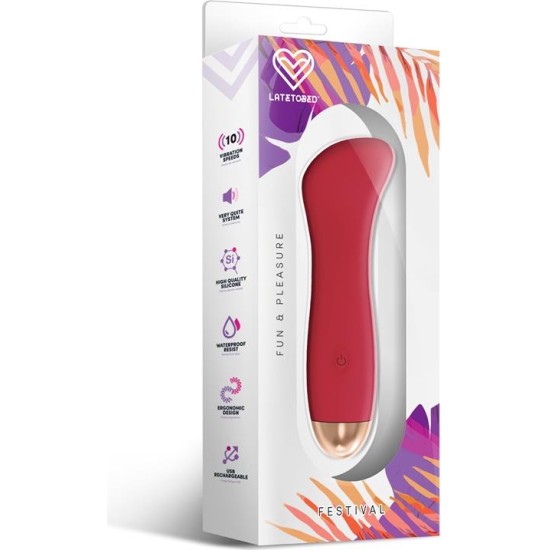 Festival Phana Stimulator 10 Speeds Rust Red