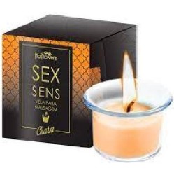 Hot Flowers Scented massage candle Champagne