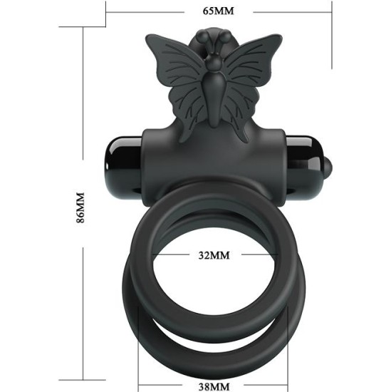 Prettylove Penis Ring Passionate Ring IX with Vibration