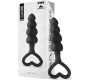 Tardenoche Cuore Anal Plug Silicone Black