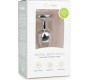 Easytoys Metal Butt Plug No. 2 - Silver/Clear