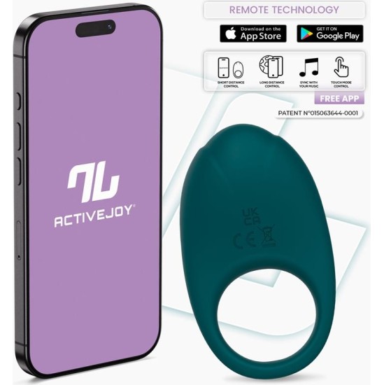 Intoyou App Series Ringo Vibrating Ring with App Unibody Green