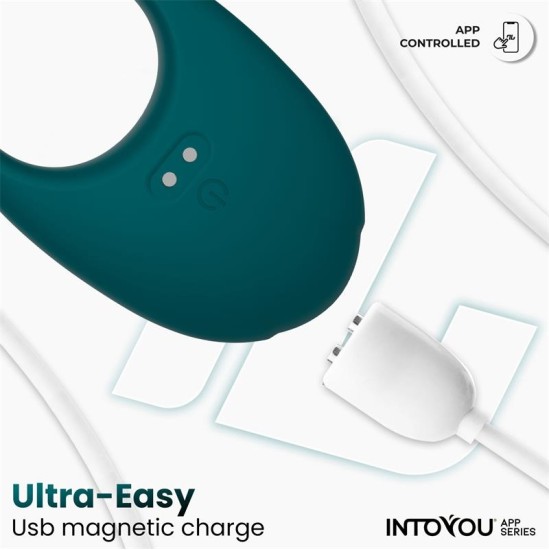 Intoyou App Series Ringo Vibrating Ring with App Unibody Green