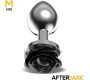 Afterdark Metal Anal Plug with Black Rose Base Size M