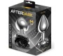 Afterdark Metal Anal Plug with Black Rose Base Size M