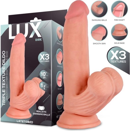 LUX Dirk Triple Density Dildo with Swinging Balls 10