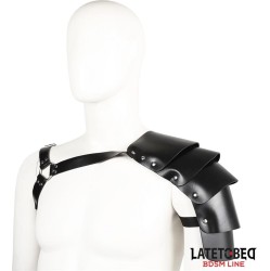 Latetobed Bdsm Line Chest Harness with Shoulder Protector