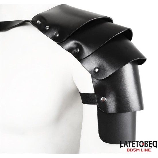 Latetobed Bdsm Line Chest Harness with Shoulder Protector