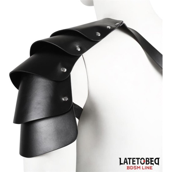 Latetobed Bdsm Line Chest Harness with Shoulder Protector