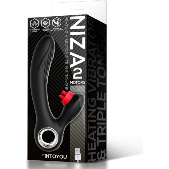 Intoyou Niza Vibe with Heating and Clitoris Triple Tongue