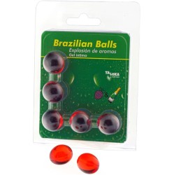 Brazilian Balls Set 5 Brazilian Balls Strawberry and Champagne Flavor