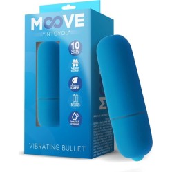 Moove Vibrating Bullet 10 Functions Blue