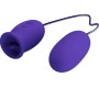 Prettylove Daisy Youth Egg Vibrator and licking tongue