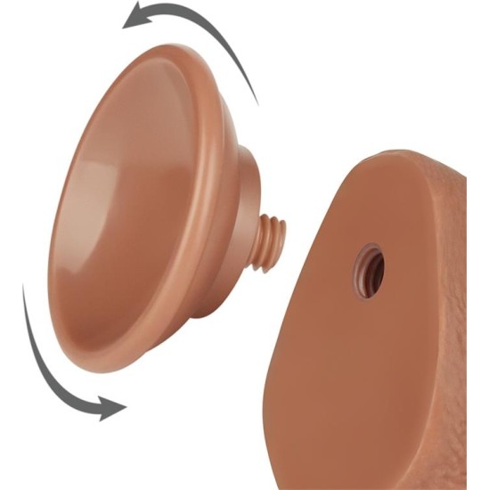 Lovetoy Dildo Sliding Skin 7.5 Brown