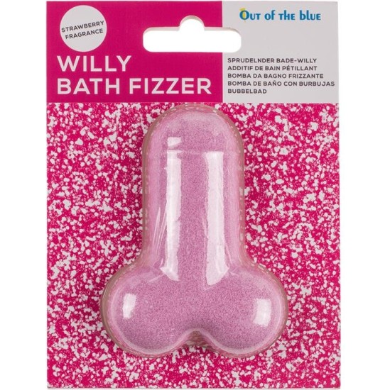 Ootb Strawberry Bath Fizzer Penis Shape