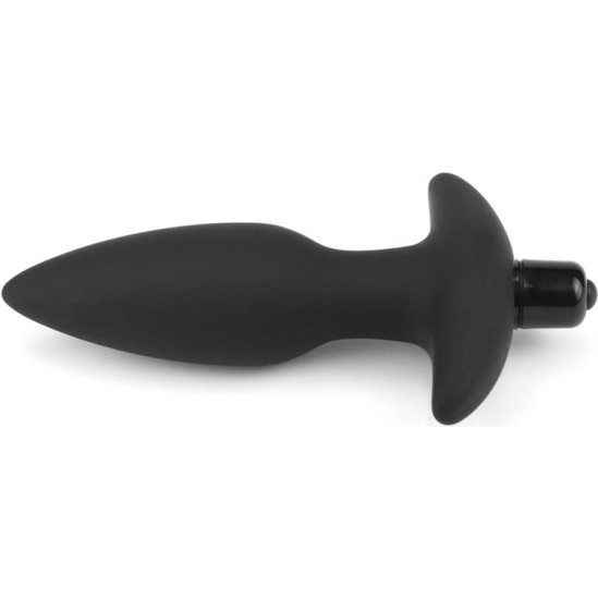 Lovetoy Butt Plug Fantasy Plug with Vibration Black