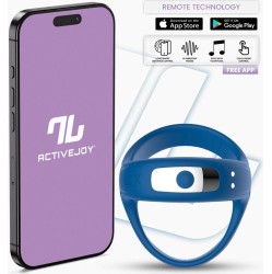 Intoyou App Series Rank Vibrating Ring with App Blue