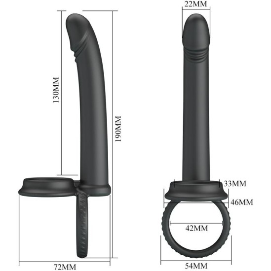 Prettylove Moses Butt Plug with Cock Ring