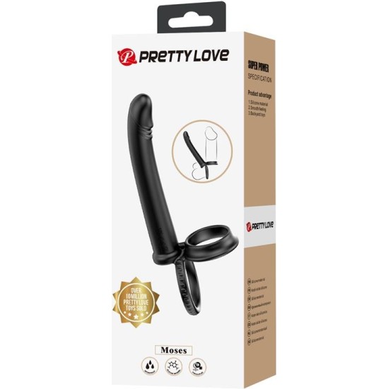 Prettylove Moses Butt Plug with Cock Ring