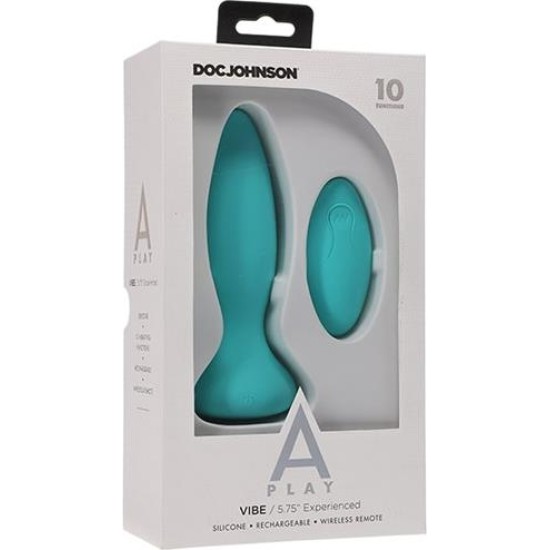 A-Play Vibrating Butt Plug Vibe Experienced Turquoise