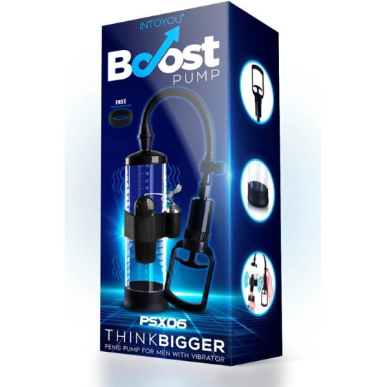 Boost Pumps Manual Penis Pump with Vibration Attachment PSX06